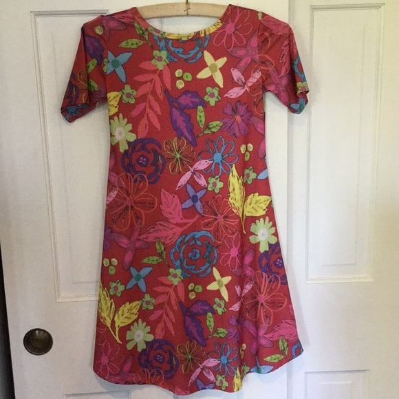 Lularoe girls dress funky floral 12 - Picture 5 of 5